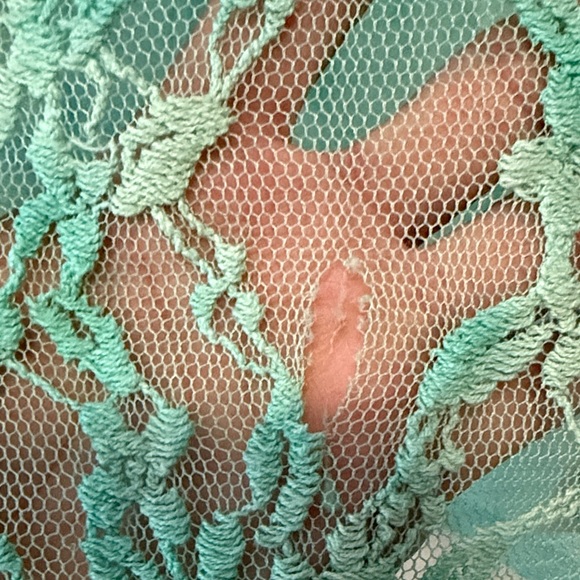 Turquoise Embellished Tank Top - Picture 4 of 7